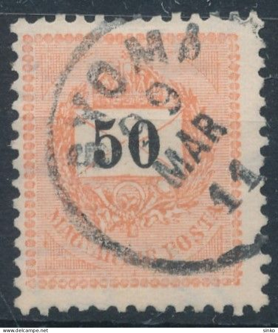 1898. Black Number Krajcar 50kr Stamp, GYOMA - ...-1867 Prephilately