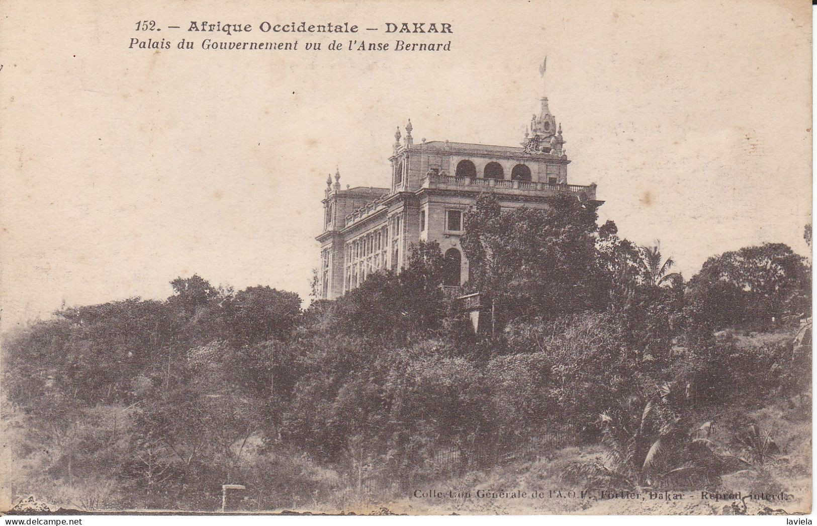 AFRIQUE OCCIDENTALE - DAKAR - Palais Du Gouvernement Vu De L'Anse Bernard - Zuid-Afrika