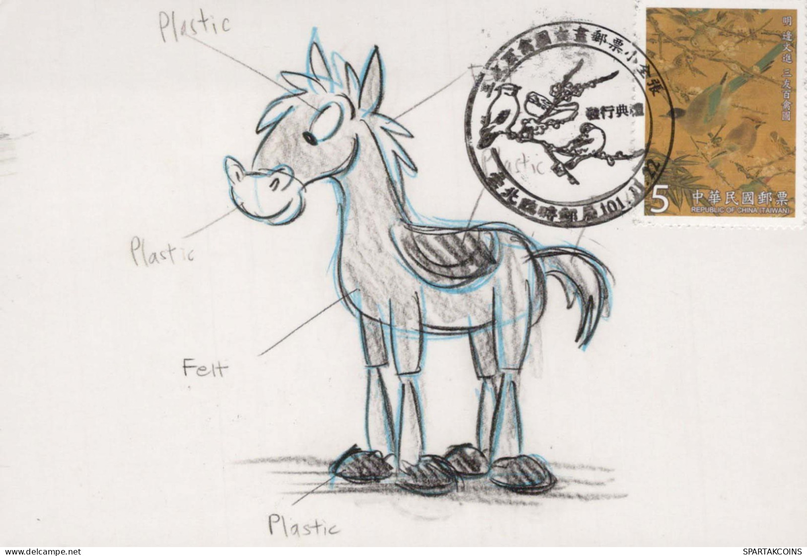 CABALLO Vintage Tarjeta Postal CPSMPF #PKG940.A - Horses