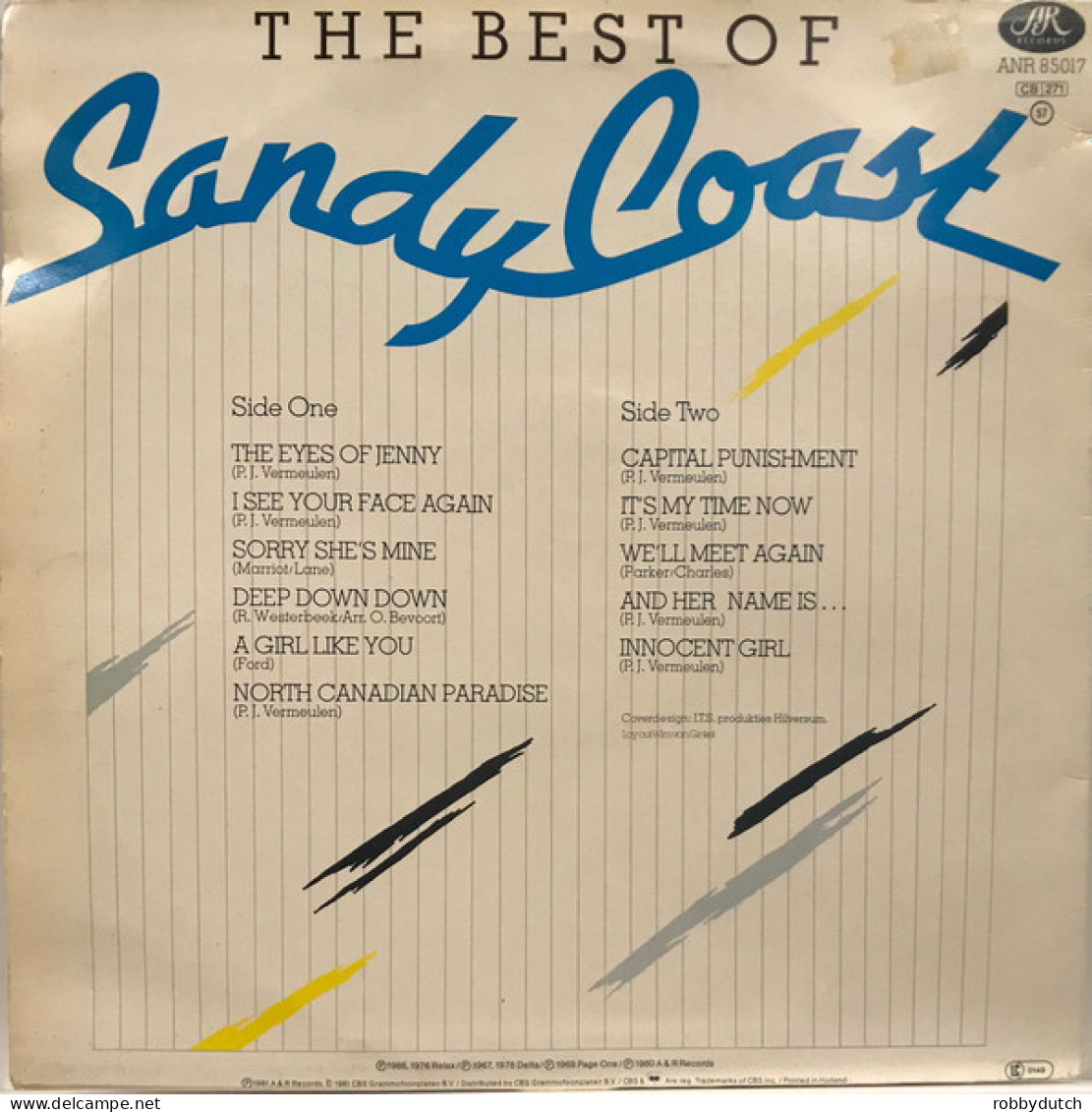 * LP *  SANDY COAST - THE BEST OF (Holland 1981 EX) - Rock