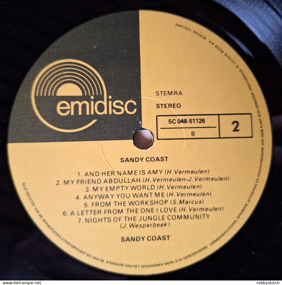 * LP *  SANDY COAST - CAPITAL PUNISHMENT (Holland 1975 EX-) - Rock