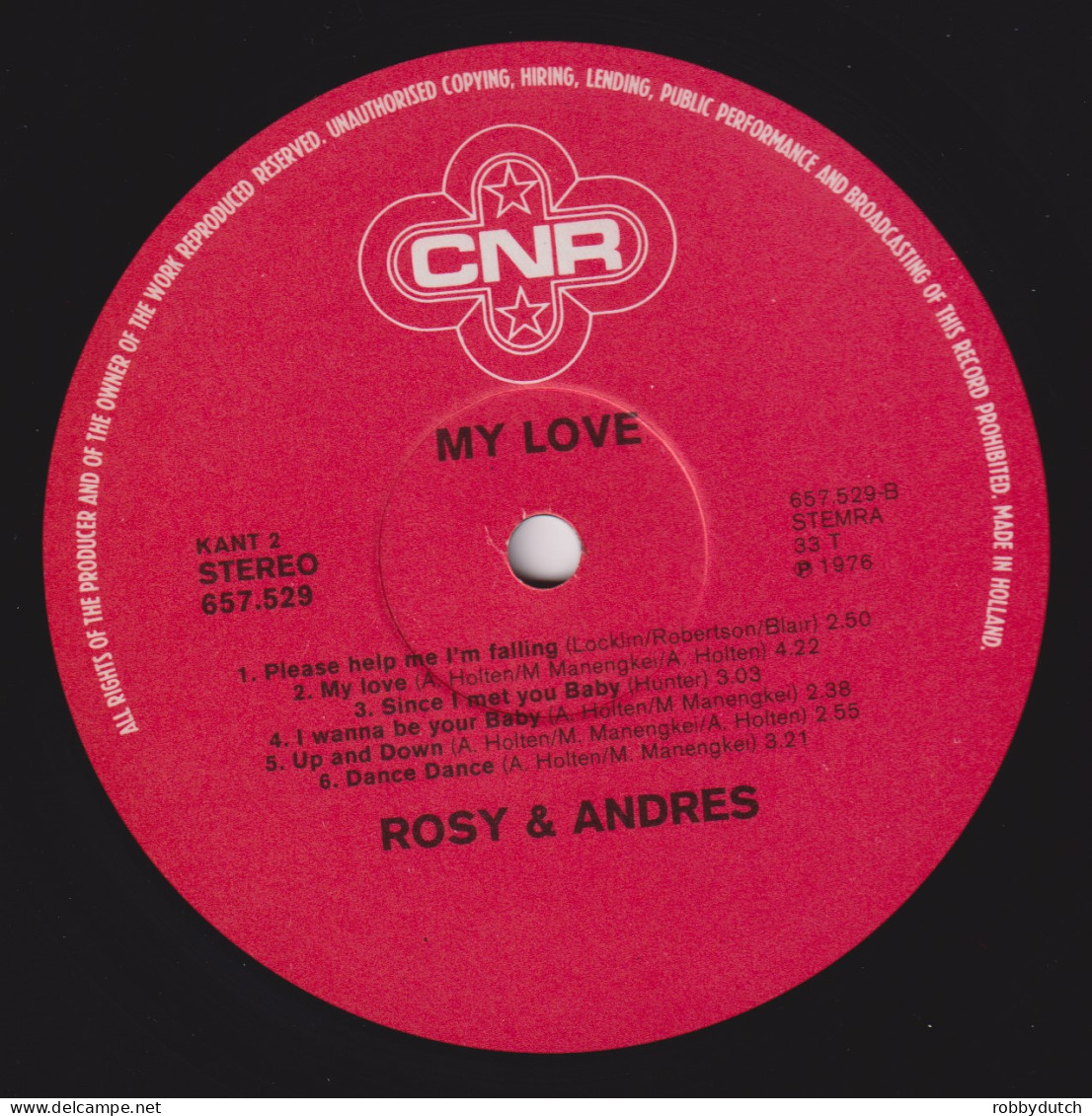 * LP *  ROSY & ANDRES - MY LOVE (Holland 1976 EX-) - Disco, Pop