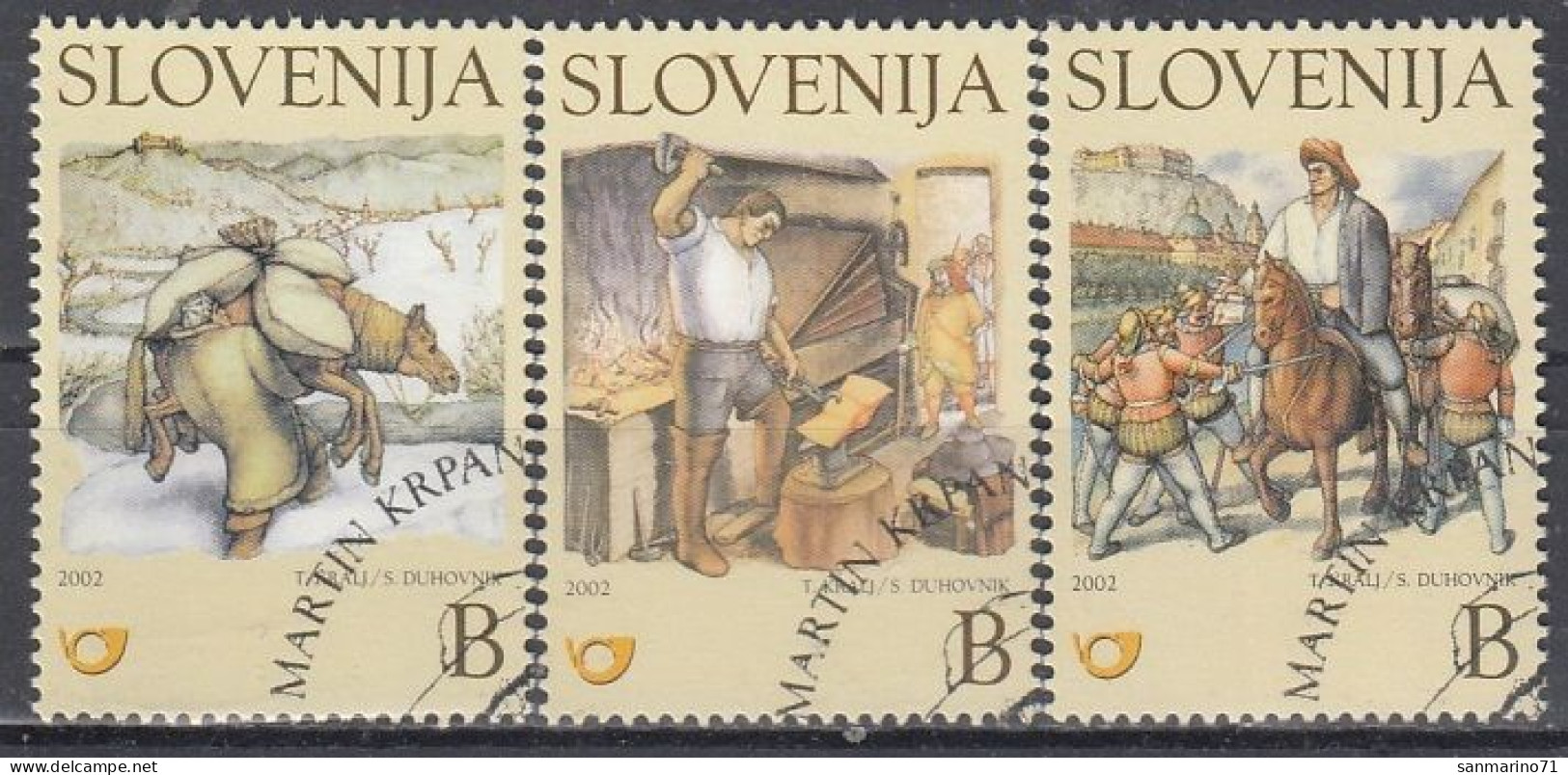 SLOVENIA 386-388,used,hinged - Eslovenia