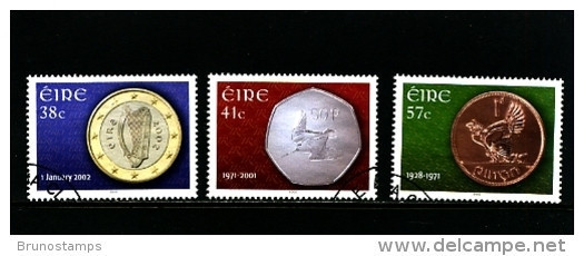 IRELAND/EIRE - 2002  INTRODUCTION OF EURO CURRENCY  SET FINE USED - Oblitérés