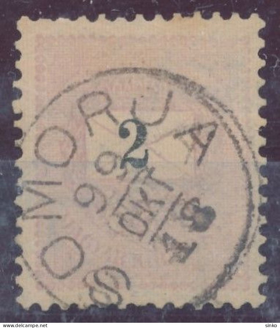 1899. Black Number Krajcar 2kr Stamp, SOMORJA - ...-1867 Préphilatélie