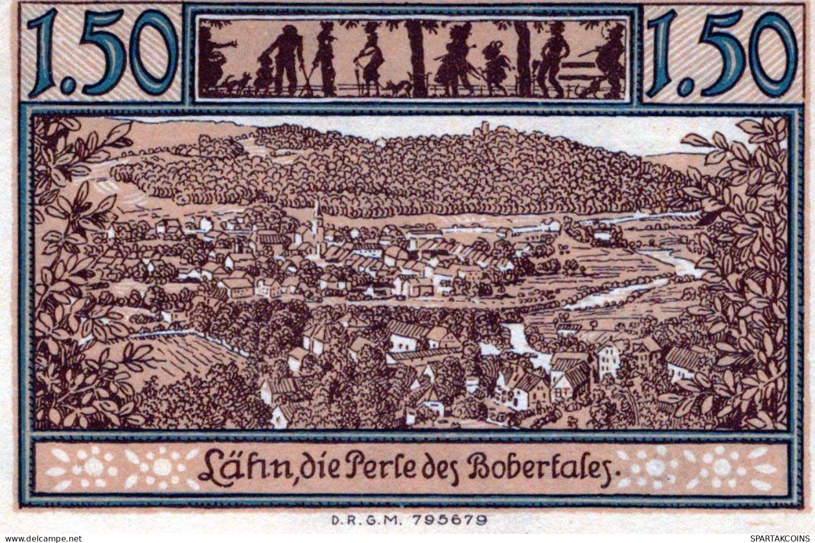 1.5 MARK 1921.Stadt LÄHN Niedrigeren Silesia UNC DEUTSCHLAND Notgeld Banknote #PI656 - [11] Local Banknote Issues