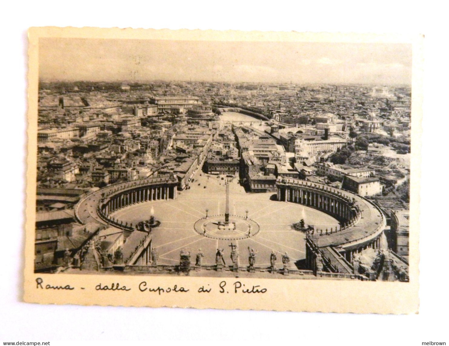ROME. A View From The Vatican. Stamped And Used Postcard - 1936 - San Pietro