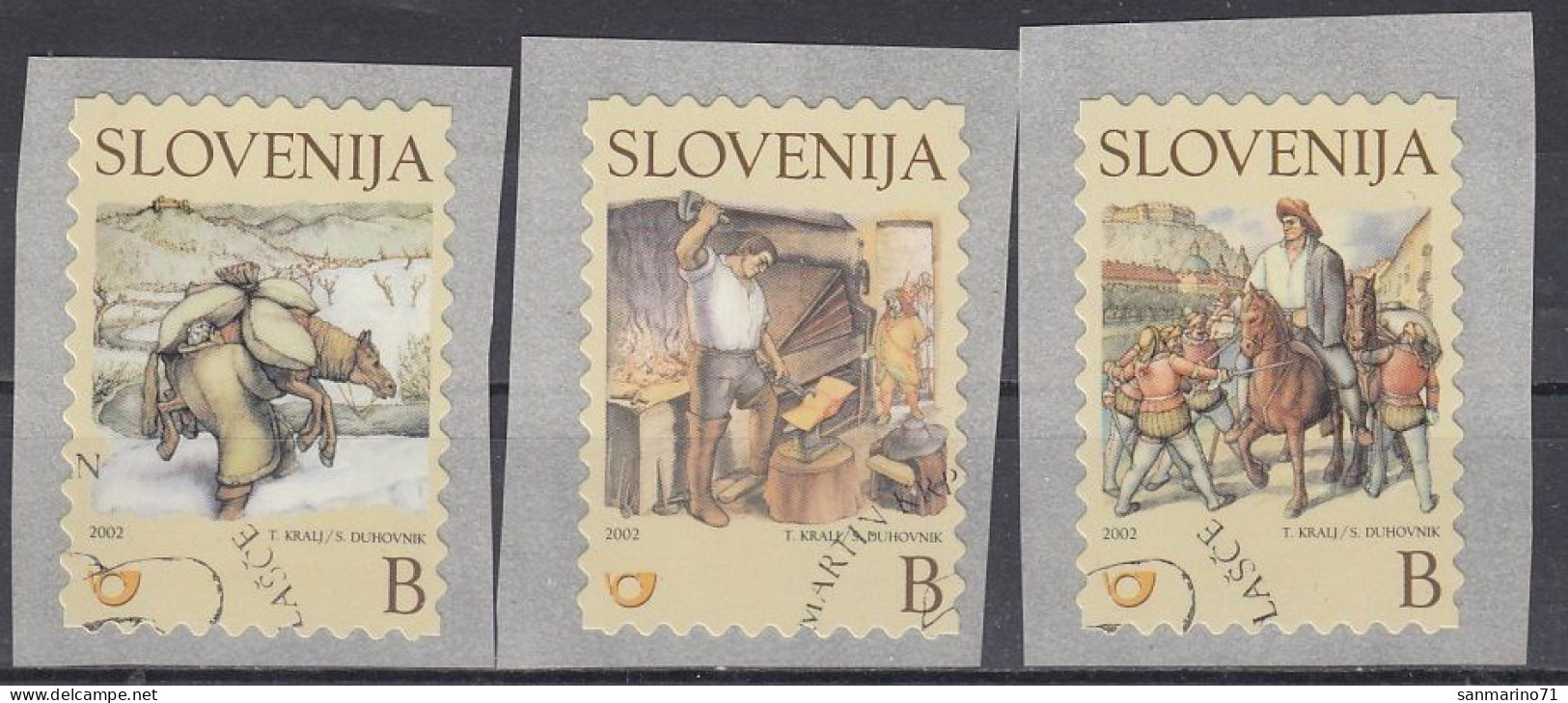 SLOVENIA 389-391,used,hinged - Slowenien