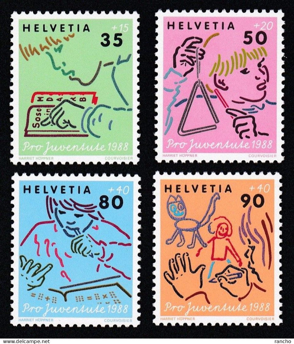 ** PRO/J. 1988 SERIE COLLECTION TIMBRES NEUFS A/GOMME C/S.B.K. Nr:J307/10. Y&TELLIER Nr:1309/12. MICHEL Nr:1381/84.** - Unused Stamps