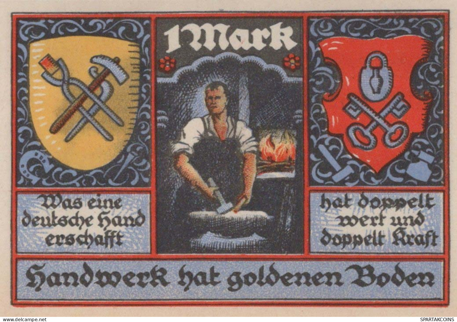 1 MARK 1922 Stadt STOLZENAU Hanover DEUTSCHLAND Notgeld Banknote #PF948 - [11] Local Banknote Issues