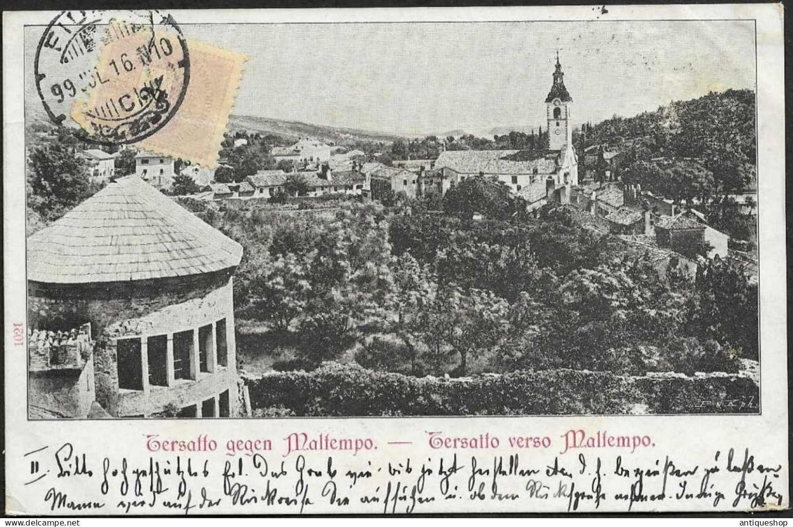 Croatia-----Trsat (Fiume)-----old Postcard - Croazia