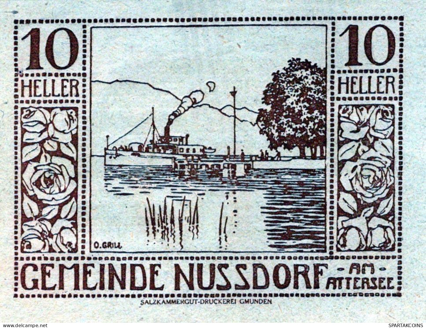 10 HELLER 1920 Stadt NUSSDORF AM ATTERSEE Oberösterreich Österreich #PE441 - [11] Local Banknote Issues