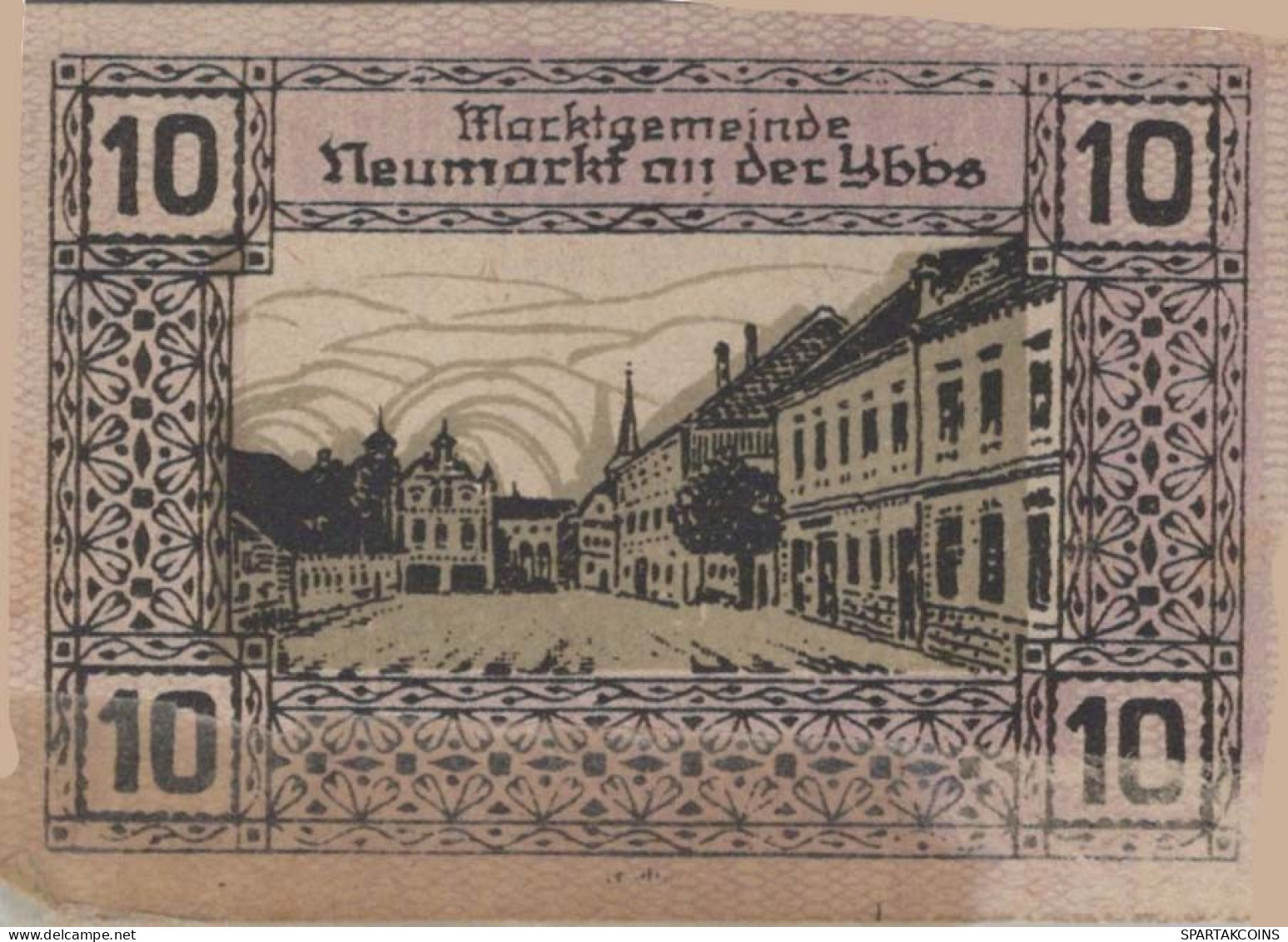 10 HELLER 1920 Stadt NEUMARKT AN DER YBBS Niedrigeren Österreich #PE459 - [11] Local Banknote Issues