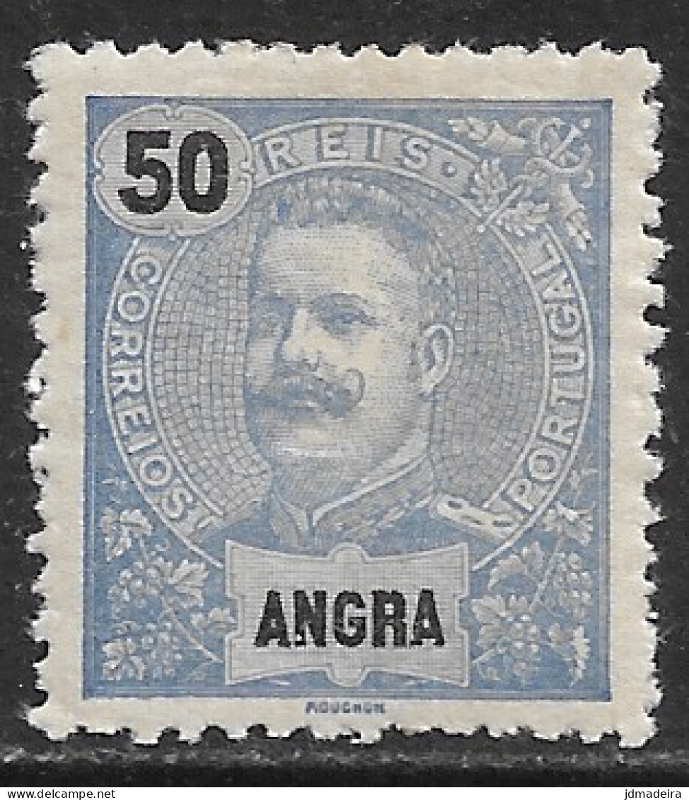 Angra – 1898 King Carlos 50 Réis Mint Stamp - Angra