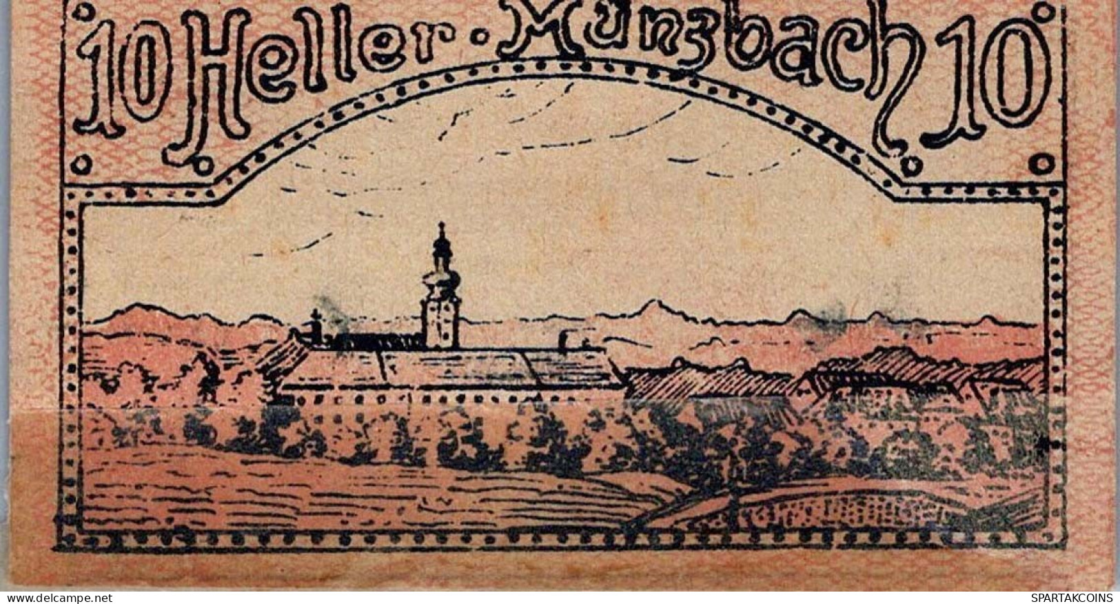 10 HELLER 1920 Stadt MÜNZBACH Oberösterreich Österreich Notgeld Banknote #PD866 - [11] Local Banknote Issues