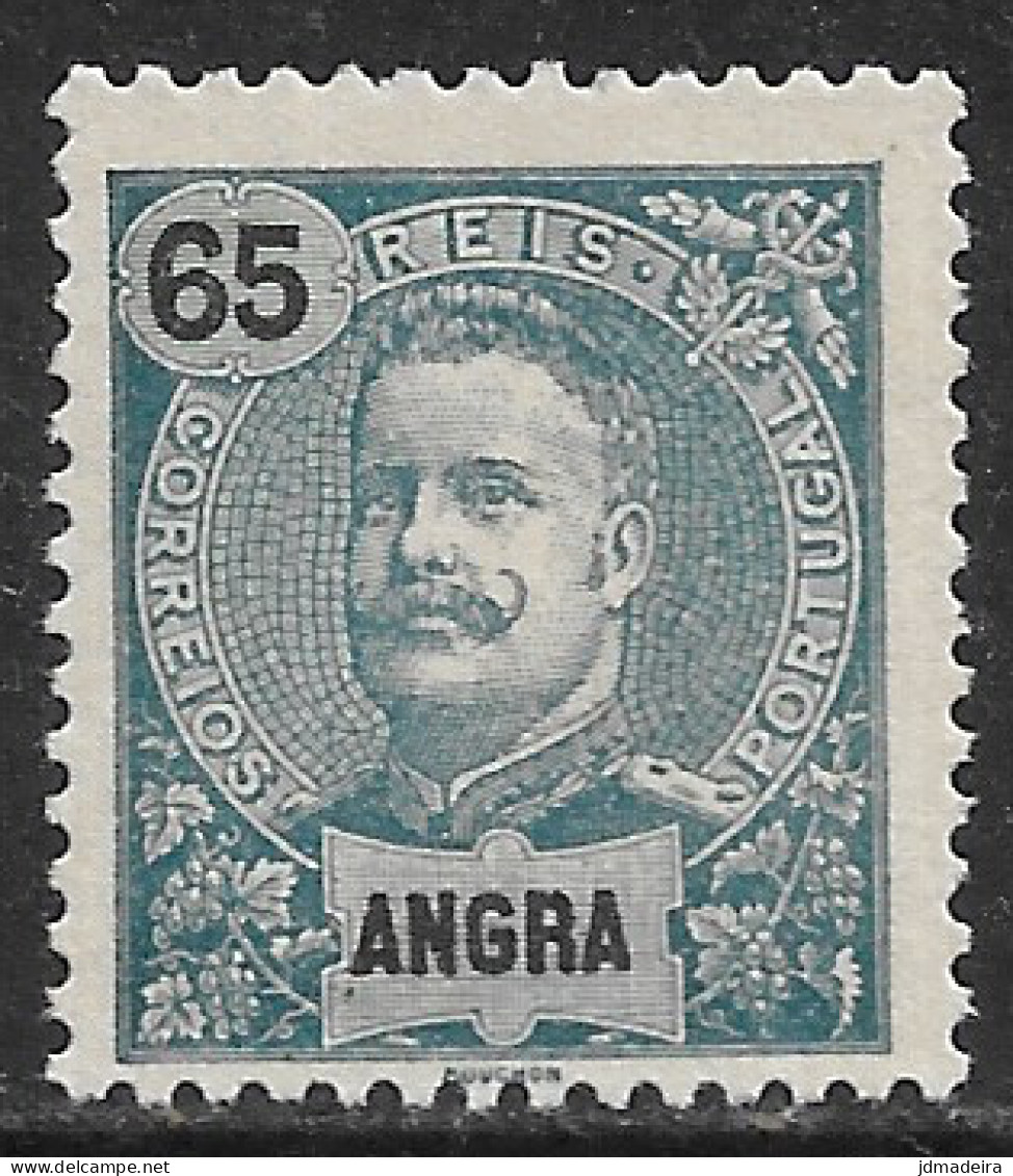 Angra – 1898 King Carlos 65 Réis Mint Stamp - Angra