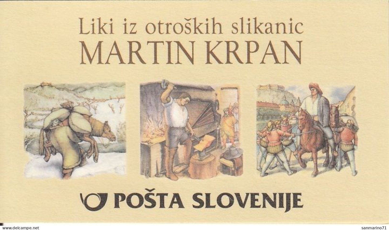 SLOVENIA 389-391,carnet,used,hinged - Slowenien