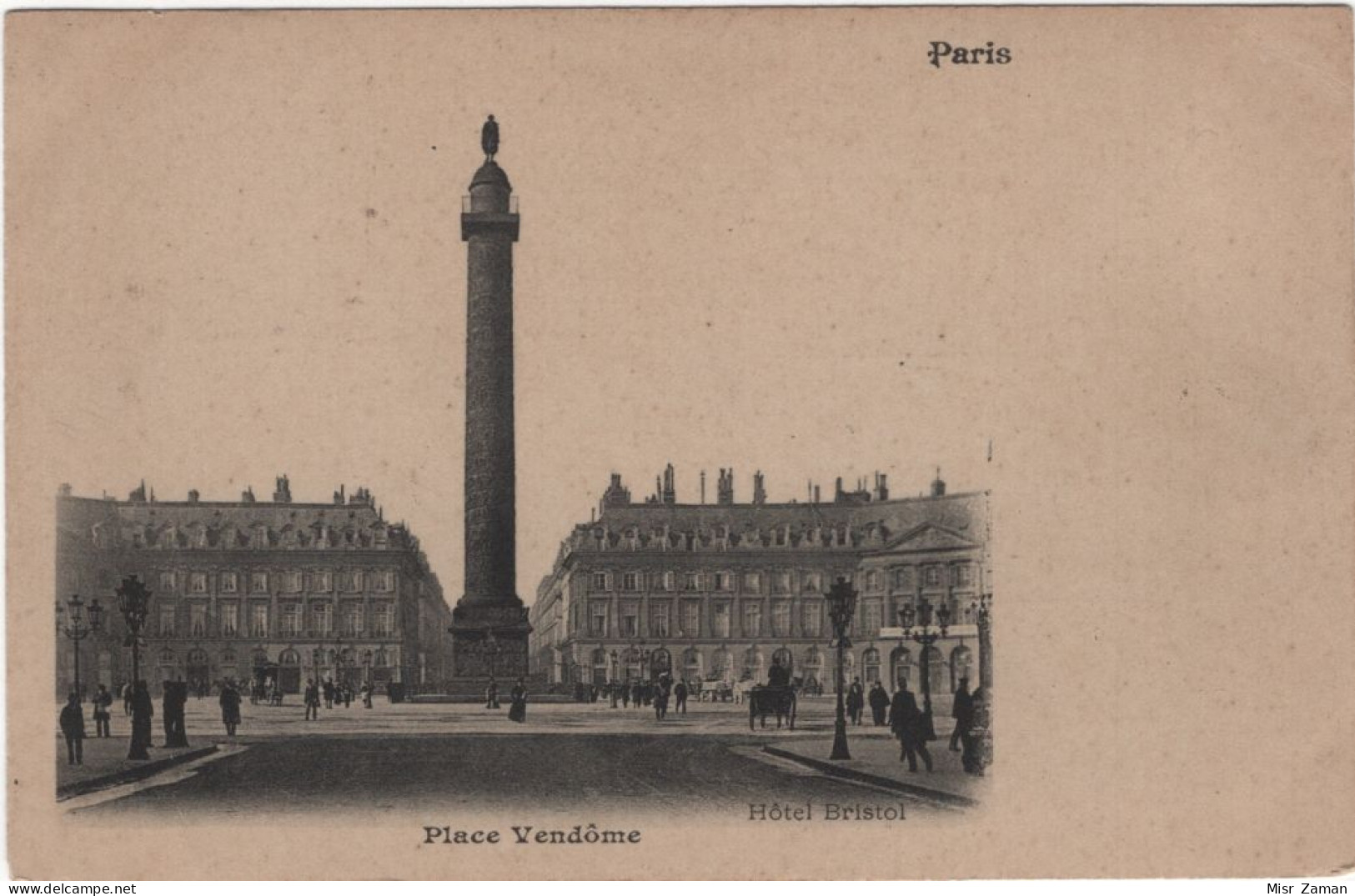 In 6 Languages Read A Story: Paris. La Place Vendôme. Hôtel Bristol. | Paris. The Square Of Vendôme. - Plazas