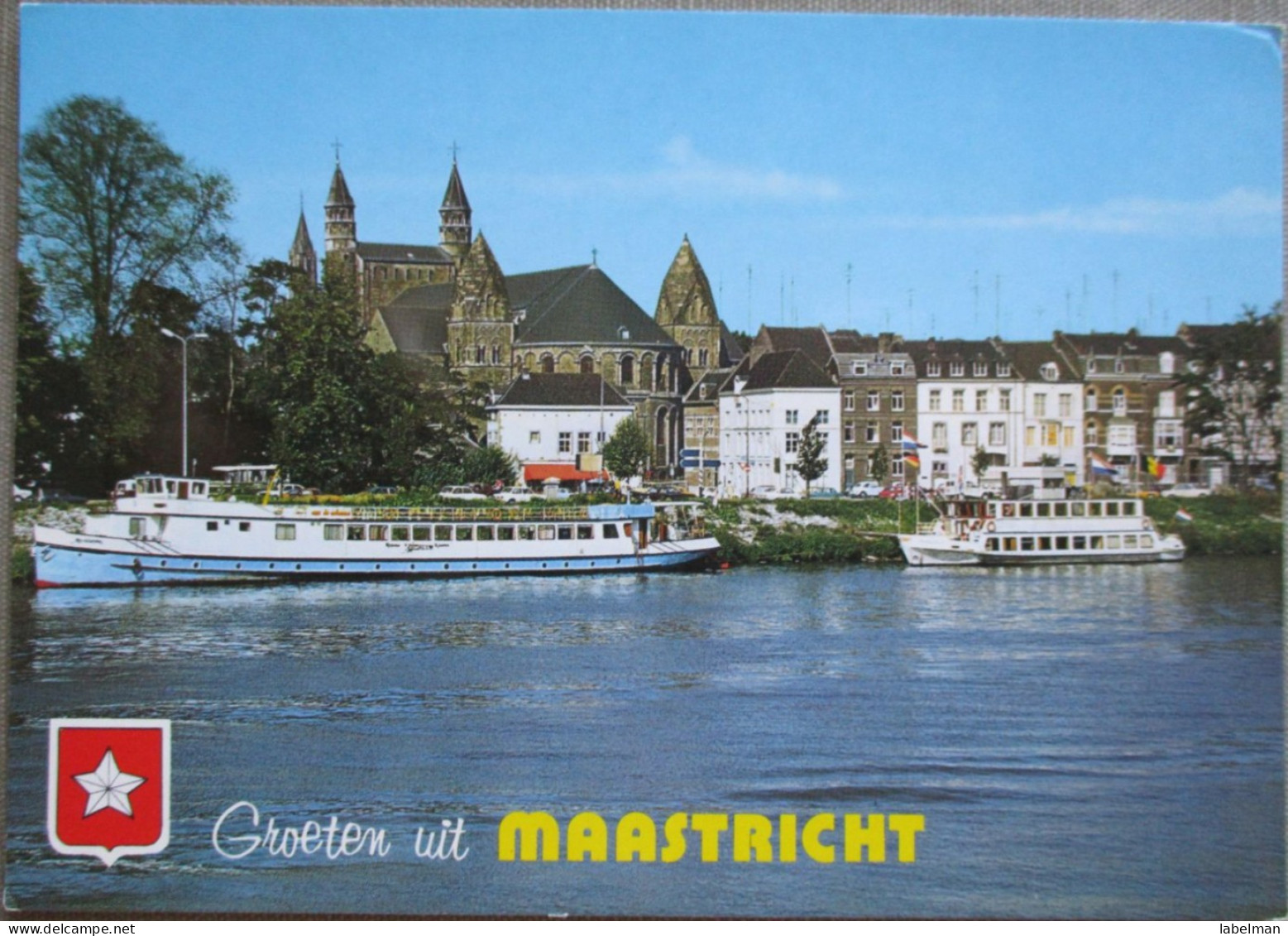 HOLLAND NETHERLAND MAASTRICHT OLD CITY CENTER BOAT KARTE POSTCARD CARTOLINA ANSICHTSKARTE CARTE POSTALE POSTKARTE CARD - Maastricht