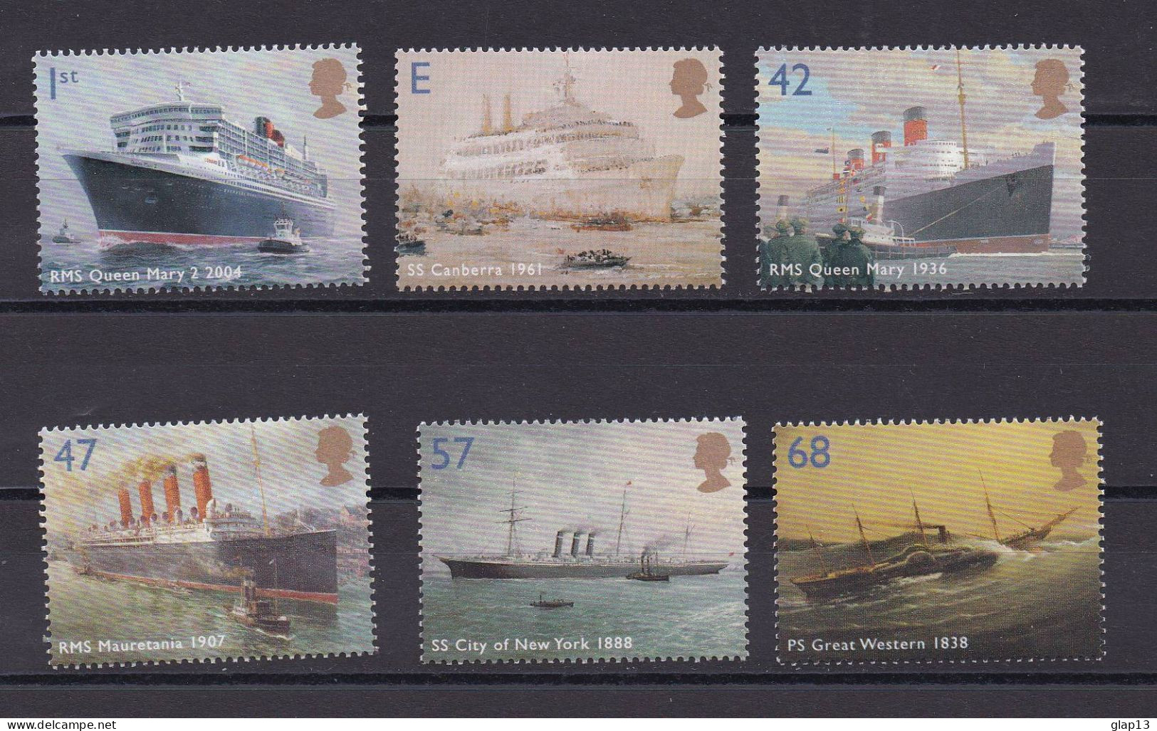 GRANDE-BRETAGNE 2004 TIMBRE N°2548/53 NEUF AVEC CHARNIERE BATEAUX - Ungebraucht