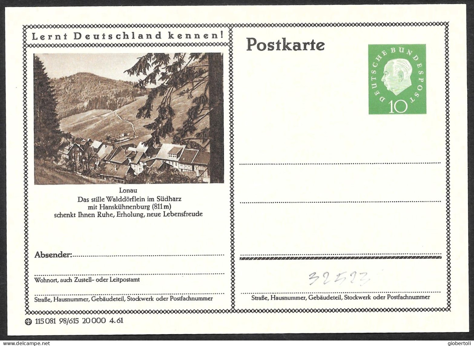 Germania/Germany/Allemagne: Intero, Stationery, Entier, Località Turistica, Tourist Location, Lieu Touristique - Otros & Sin Clasificación