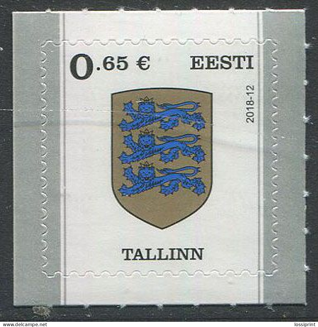 Estonia:Unused Stamp Tallinn Coat Of Arm, 2018, MNH - Estland