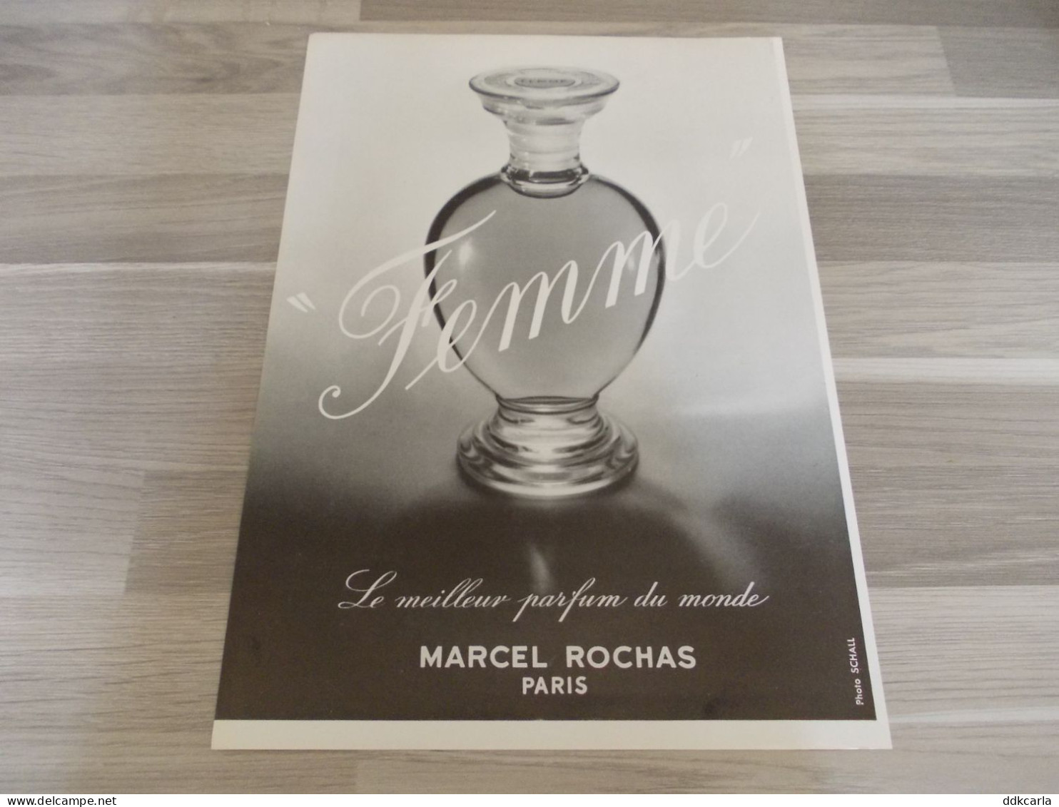 Reclame Advertentie Uit Oud Tijdschrift 1955 - Parfum Du Monde FEMME De Marcel Rochas Paris - Advertising