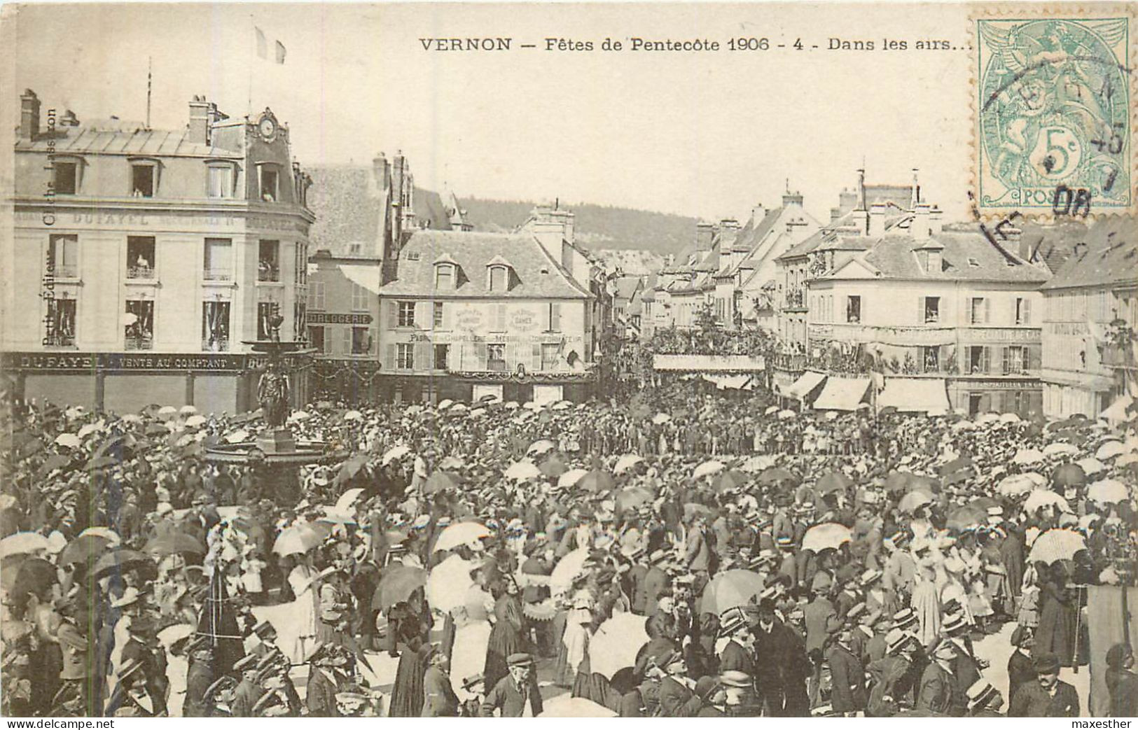 VERNON Fête De Pentecôte 1906, Dans Les Airs. - Vernon