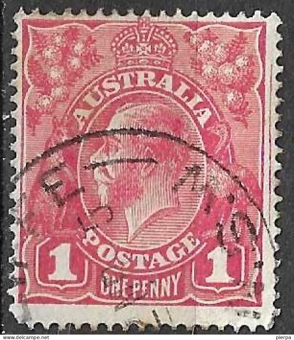 AUSTRALIA - 1914 - GIORGIO V - 1 D - FIL. III - USATO ( YVERT 20 - MICHEL 30) - Oblitérés