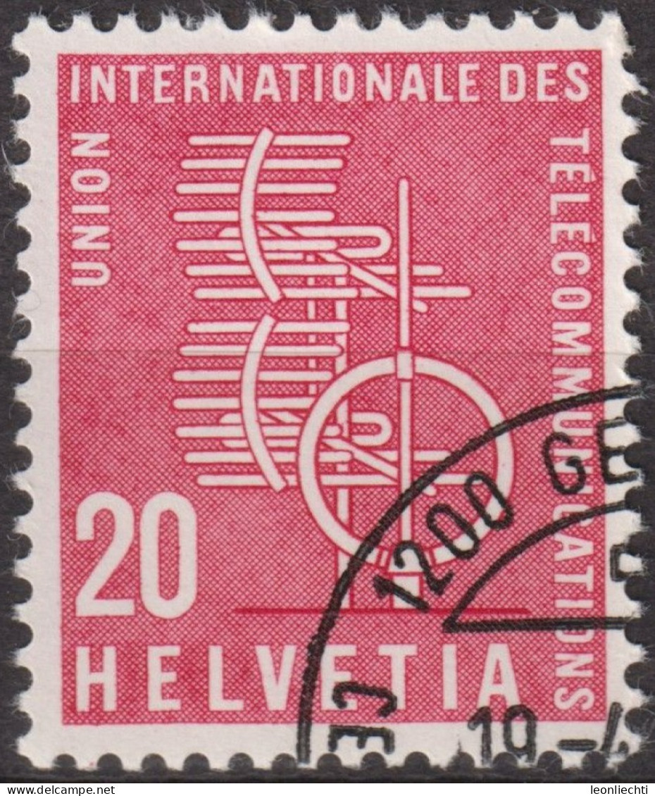1960 CH / Dienstmarke UIT ° Mi:CH-UIT 7, Yt:CH S423, Zum:CH-UIT 7, 100 Jahre Internationale Fernmeldeunion - Officials
