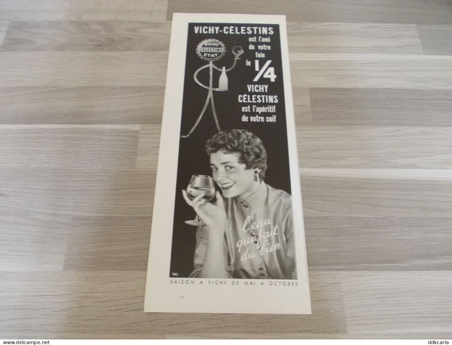 Reclame Advertentie Uit Oud Tijdschrift 1955 - Vichy-Célestins - Advertising