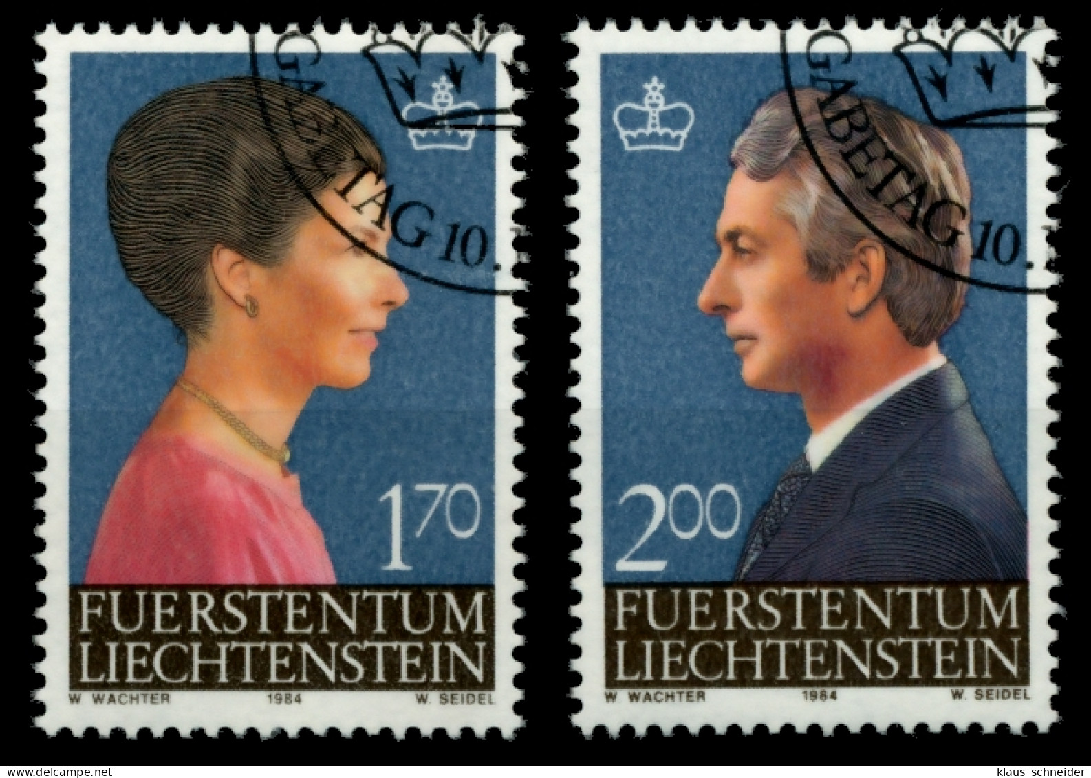 LIECHTENSTEIN 1984 Nr 864-865 Gestempelt SB4A142 - Used Stamps