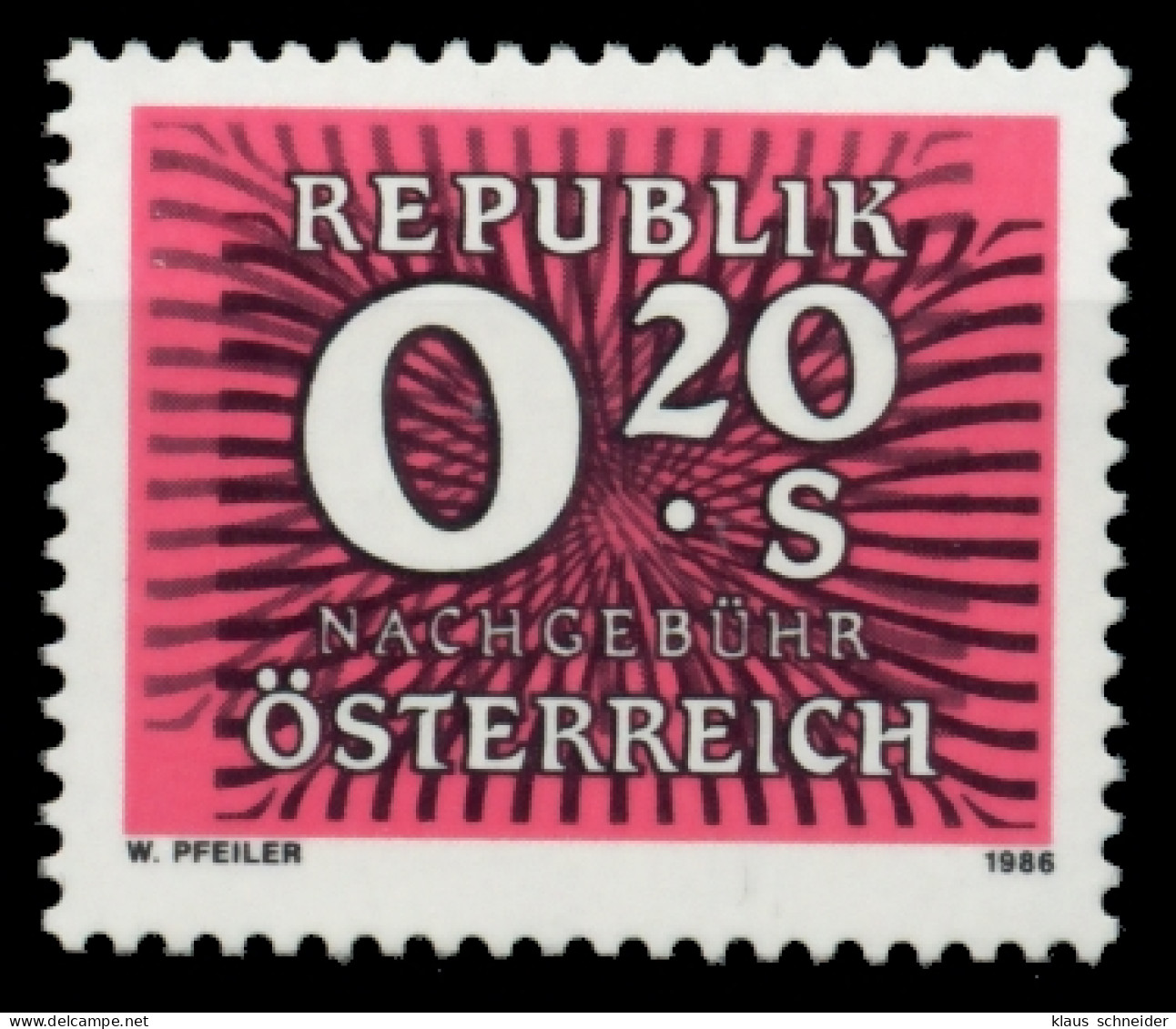 ÖSTERREICH PORTOMARKEN 1985 89 Nr 261 Postfrisch X6F21CE - Impuestos