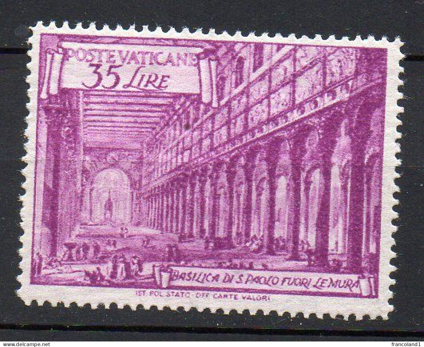 1949 Vaticano Basiliche N. 129 INTEGRO MNH** Sassone 50 Euro - Neufs
