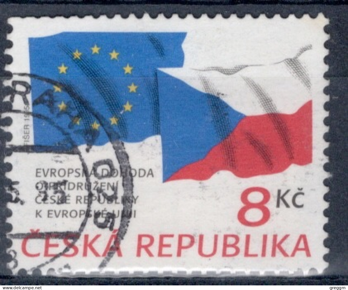 Czech Republic 1994 Single Stamp For Association Treaty With EU In Fine Used - Gebraucht