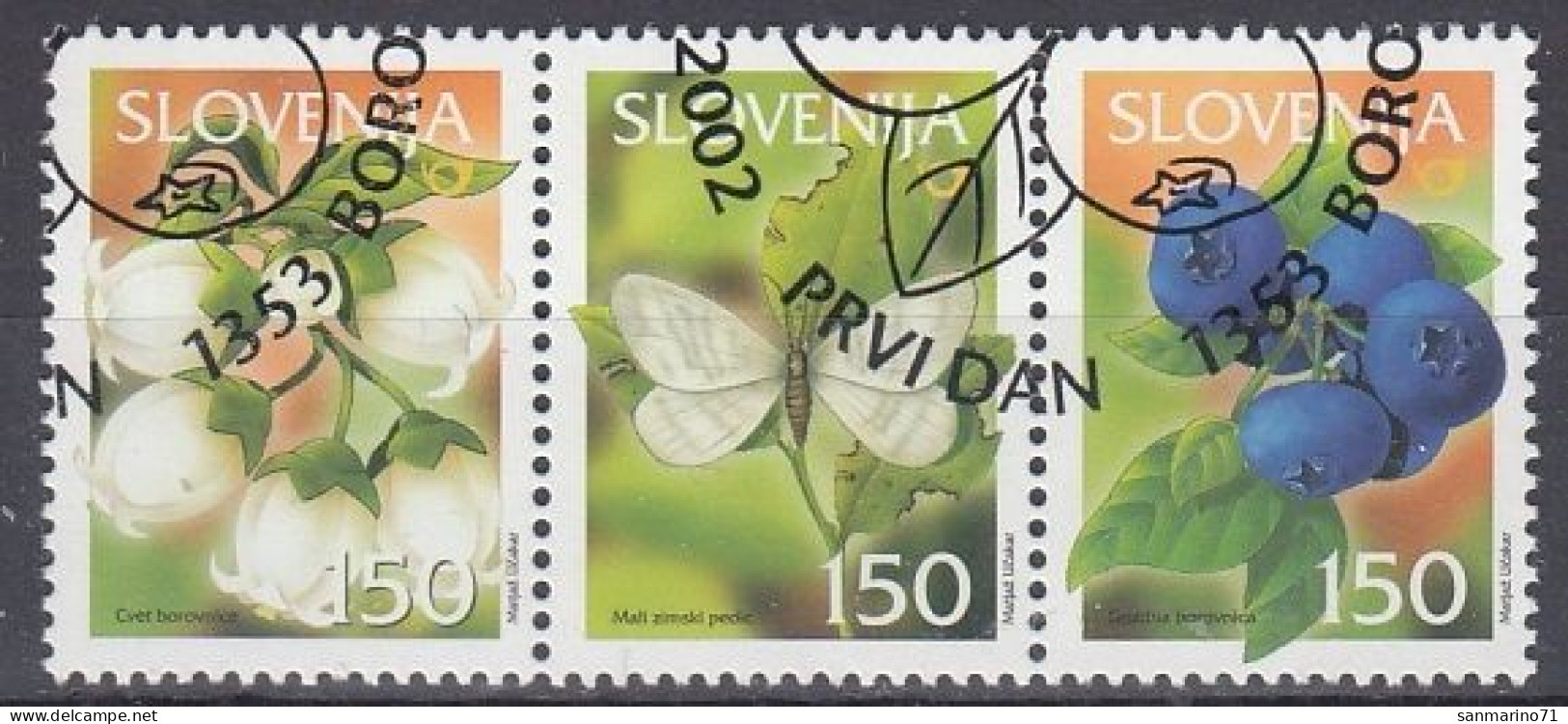 SLOVENIA 404-406,used,hinged,flowers - Slovénie