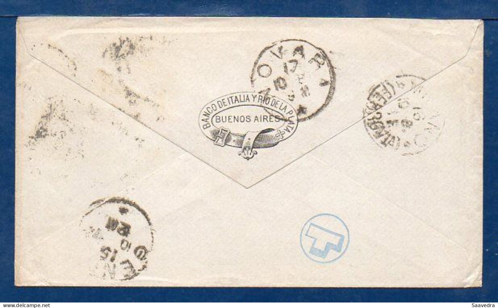 Argentina To Italy, 1887, Uprated Postal Stationery   (017) - Lettres & Documents