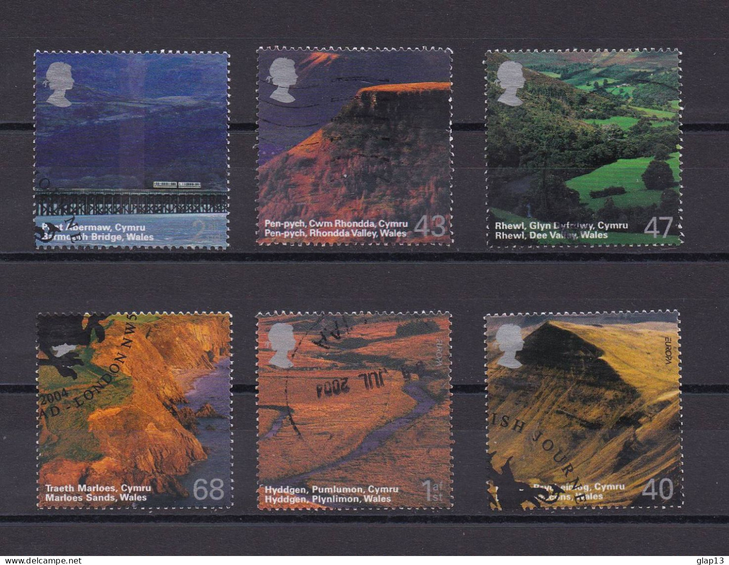 GRANDE-BRETAGNE 2004 TIMBRE N°2565/70 OBLITERE PAYSAGES - Gebraucht