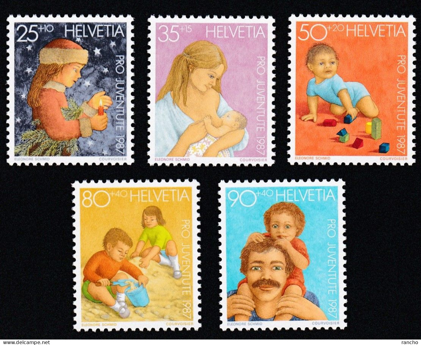 ** PRO/J. 1987 SERIE COLLECTION TIMBRES NEUFS A/GOMME C/S.B.K. Nr:J302/06. Y&TELLIER Nr:1288/92. MICHEL Nr:1359/63.** - Unused Stamps