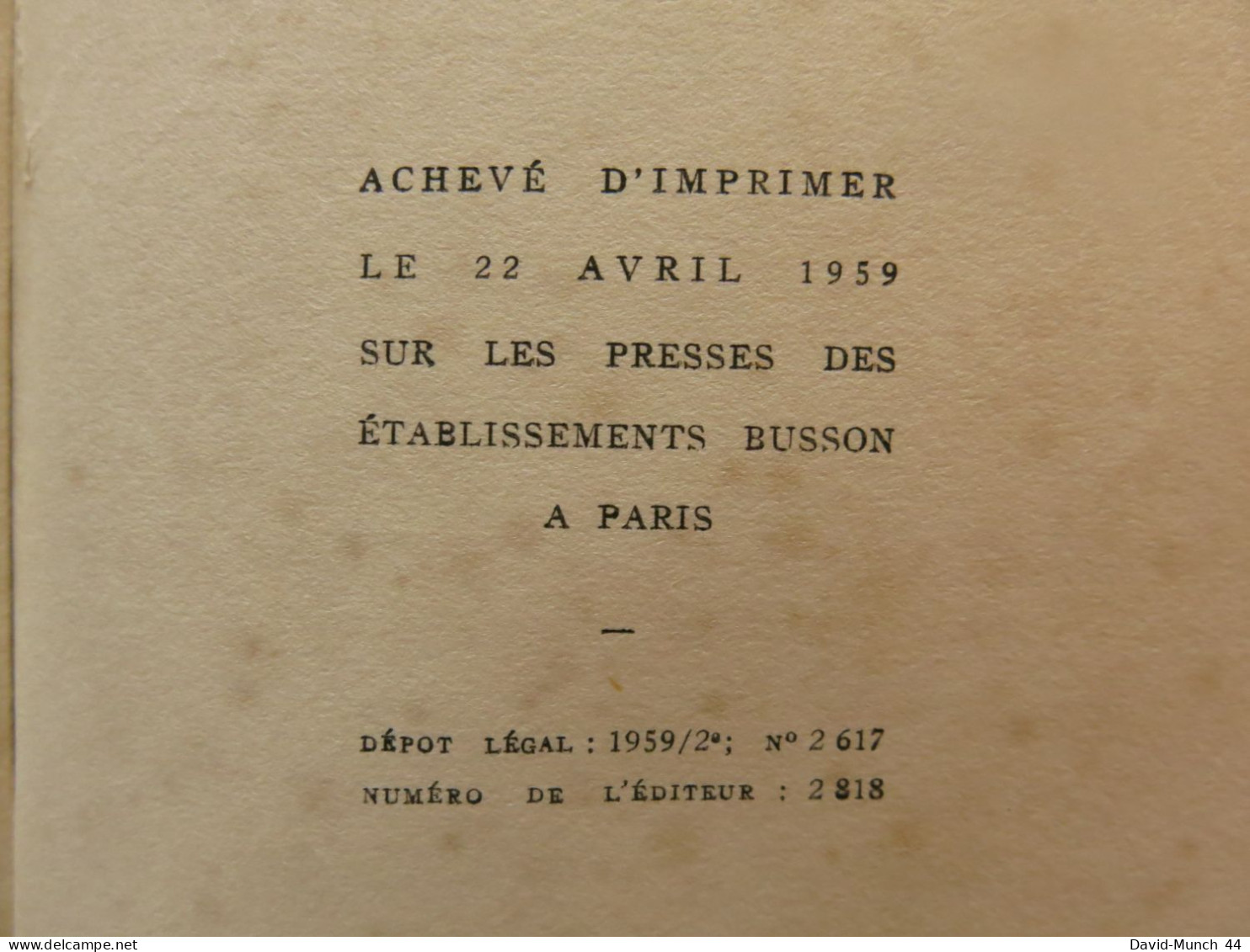 Flamarens de Pierre Benoît. Editions Albin Michel, Paris. 1959
