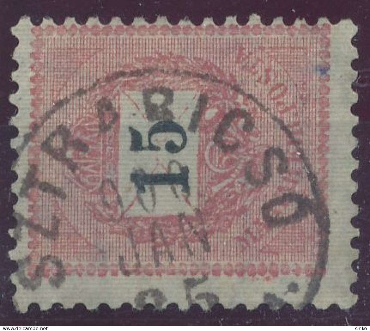 1899. Black Number Krajcar 15kr Stamp, SZTRABICSO/BEREG M. - ...-1867 Prefilatelia