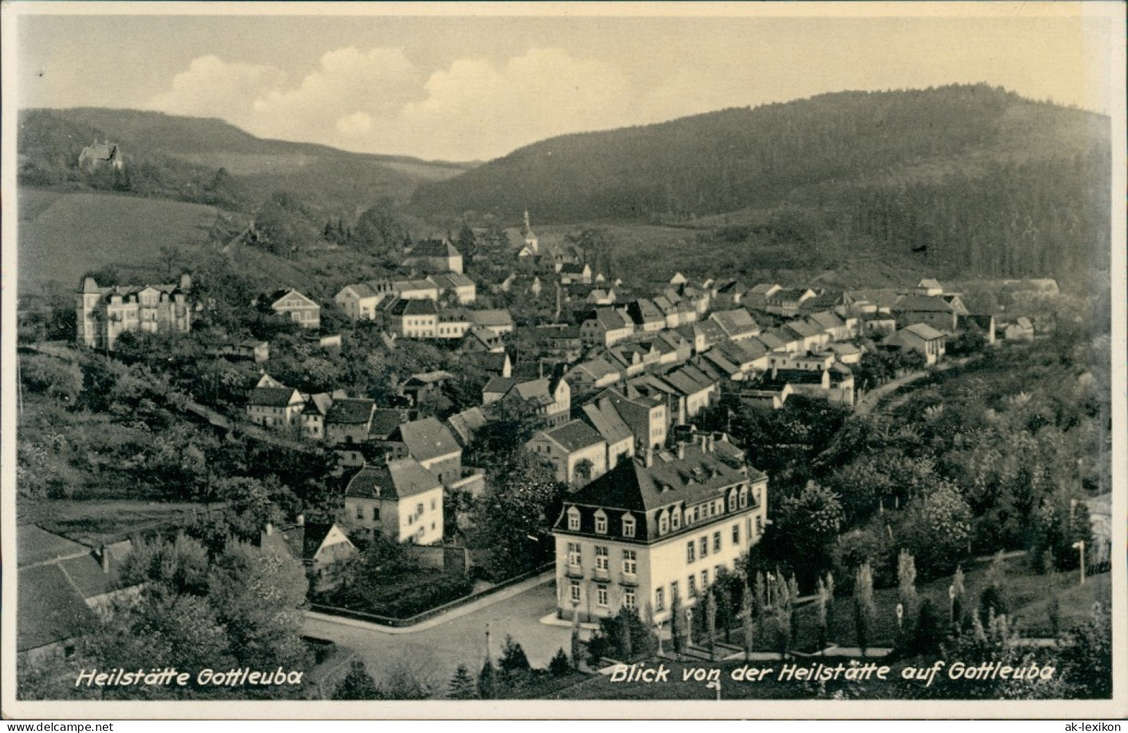 Bad Gottleuba-Bad Gottleuba-Berggießhübel Panorama-Ansicht über Den Dächern 1932 - Bad Gottleuba-Berggiesshuebel