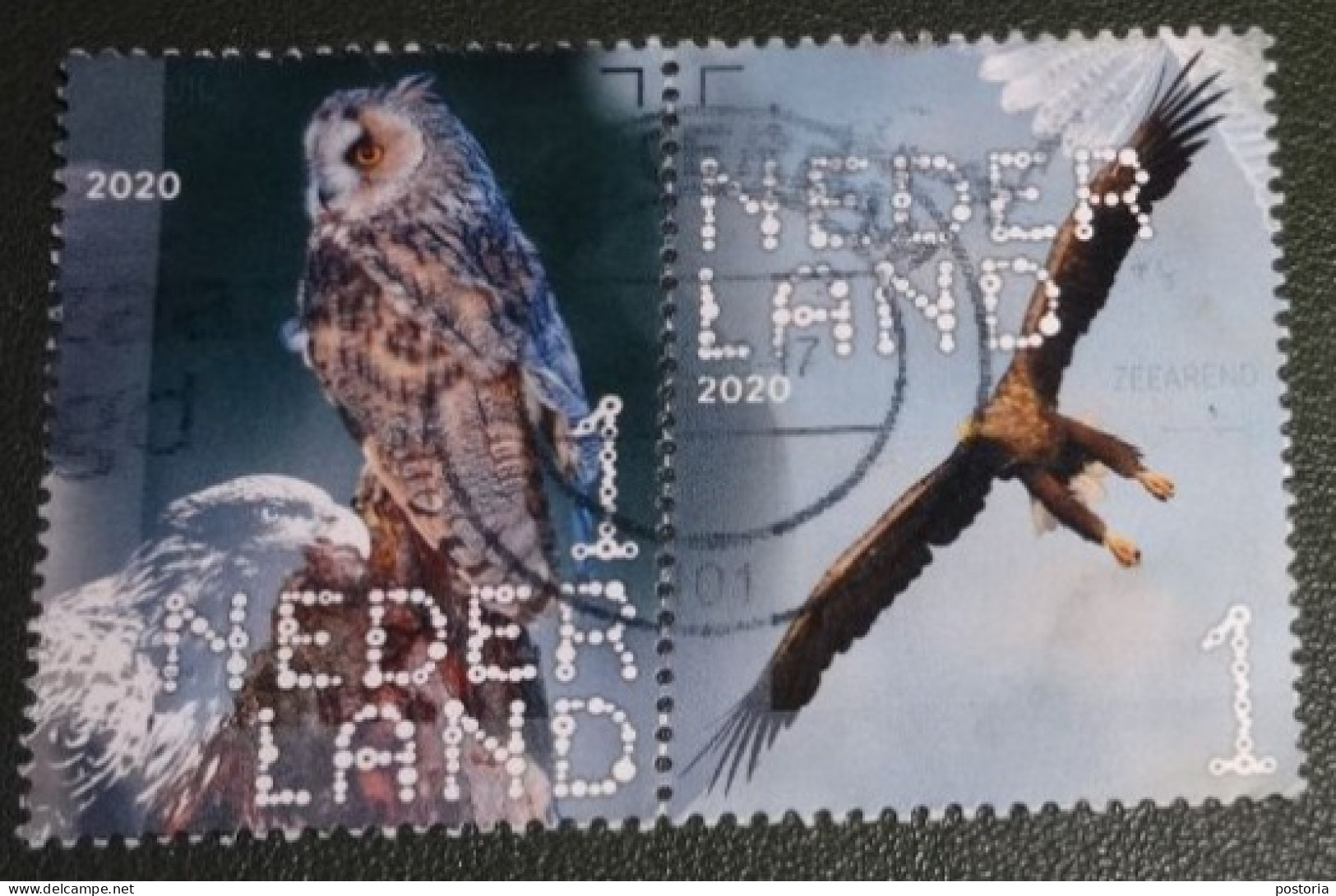 Nederland - NVPH - Xxxx - 2020 - Gebruikt - Used - Beleef De Natuur - Paar - Ransuil En Zeearend - Used Stamps