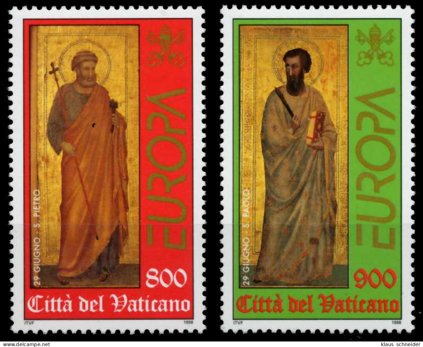 VATIKAN 1998 Nr 1242-1243 Postfrisch S015642 - Unused Stamps