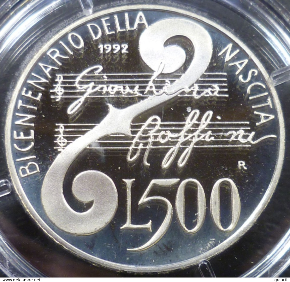 Italia - 500 Lire 1992 - Gioachino Rossini - 500 Liras