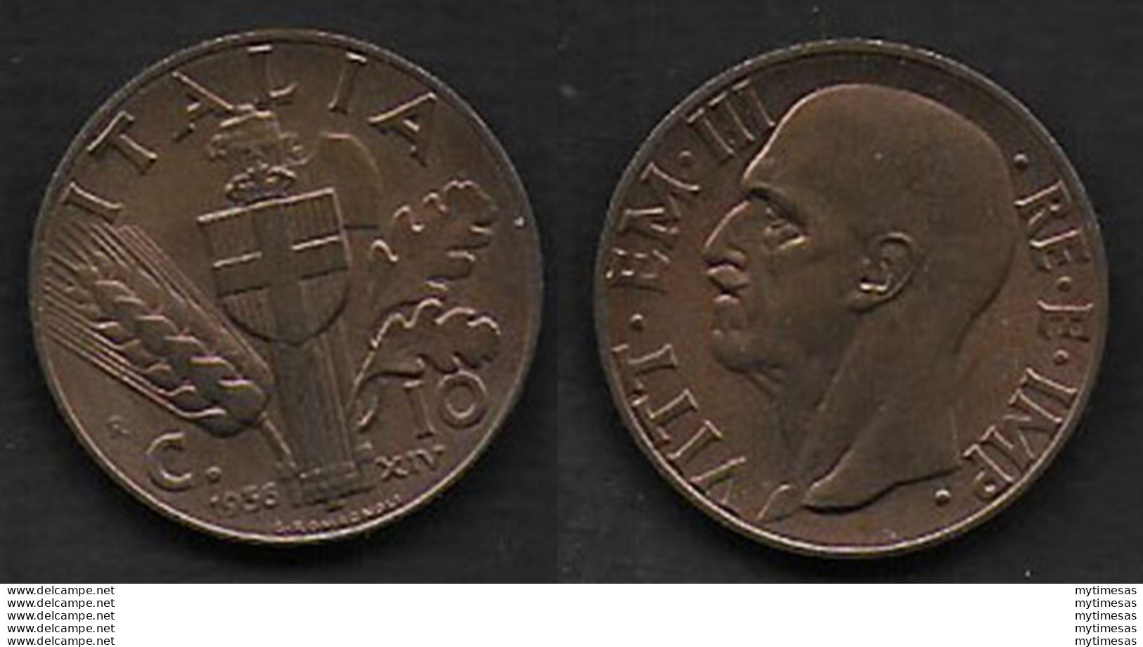 1936 Italia 10c FDC Impero I Tipo In Rame - 1900-1946 : Víctor Emmanuel III & Umberto II