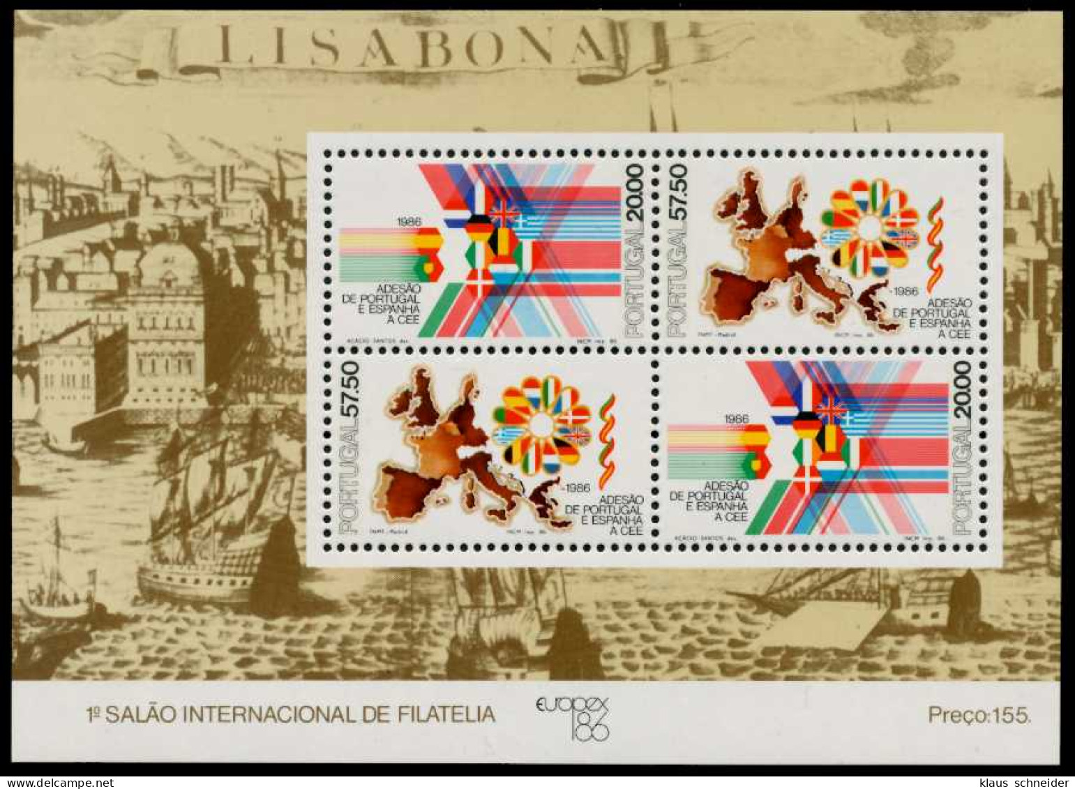 PORTUGAL Block 52 Postfrisch S018B92 - Blocs-feuillets