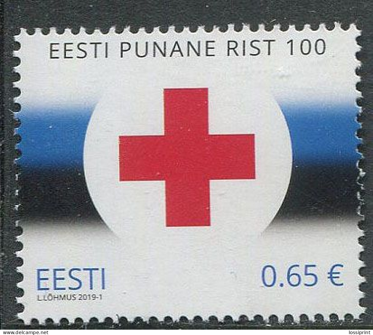 Estonia:Unused Stamp Estonian Red Cross 100 Years, 2019, MNH - Estonia