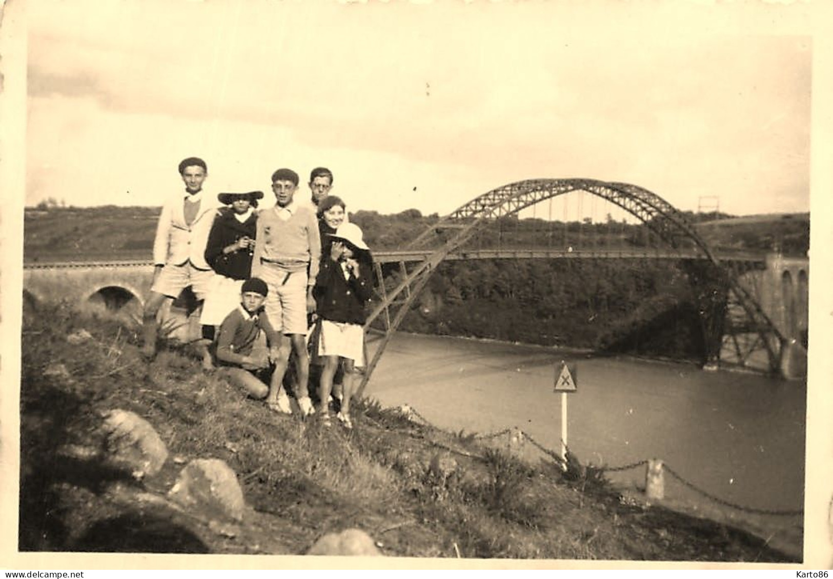 La Roche Bernard * Coin Du Village Et Le Pont * 2 Photos Ancienne 8.8x6cm - La Roche-Bernard