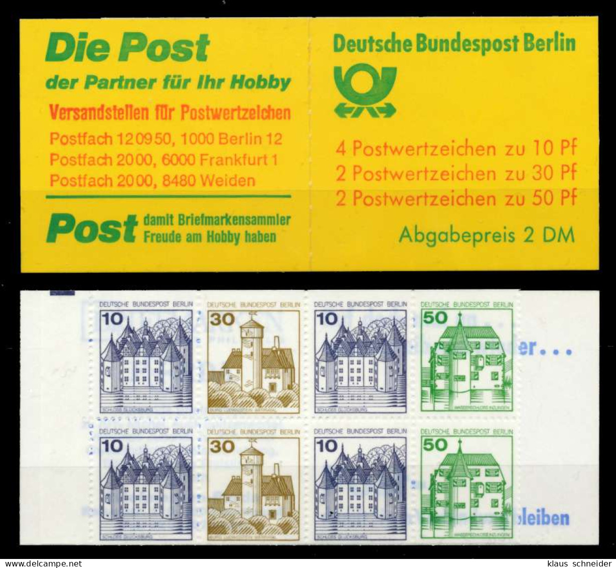BERLIN MARKENHEFTCHEN Nr MH 11goZ Postfrisch S638836 - Postzegelboekjes